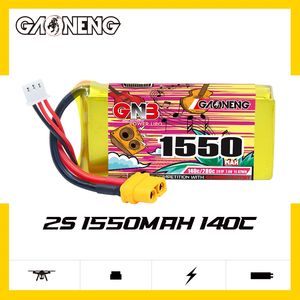 Gaoneng ก้อนแบตเตอรี่ XT60ทรงกระบอกรุ่น gnb 1550mAh 7.4V 2S 140C Lipo ประสิทธิภาพสูงสำหรับ RC งานอดิเรกลิเธียมโพลิเมอร์แพ็คอ่นิ่มสำหรับแข่ง FPV โดรน - Product Image 2