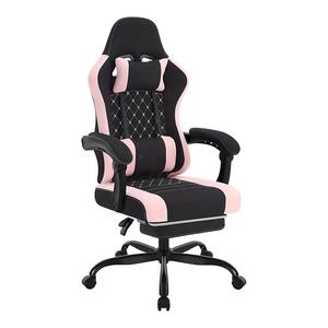 Silla <span class=keywords><strong>Gamer</strong></span> Rosa y Blanca para E-Sports, Silla de Oficina <span class=keywords><strong>Gamer</strong></span> con Ruedas, Silla de Computadora Ejecutiva Ajustable de Lujo, Venta al Por Mayor, DDP - Product Image 3