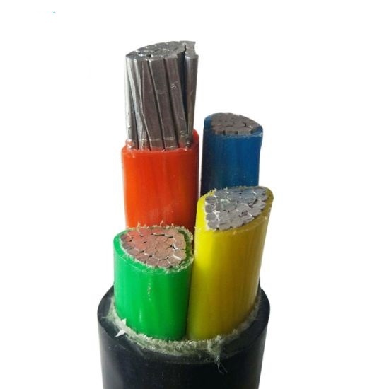 3 Phase 4 Core 70mm2-240mm2 Aluminum Power Cable Low Voltage AL/XLPE/PVC 600/1000V Black Underground Use ISO9001 for