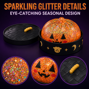 Jouet Squishy Pailleté Halloween en Panier – 6 Motifs Assortis – Doux et Moelleux – Idéal pour Fêtes d'Enfants – Vente en Gros - Product Image 4