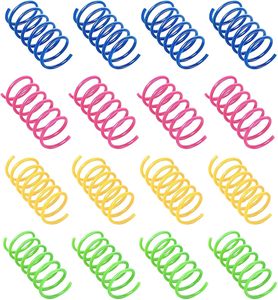 Colorful Plastic in a Pack Durable Pet Spiral Spring <b>Cat</b> <b>Interactive</b> Jumping Claws <b>Toys</b> Spring <b>Cat</b> Scratch <b>Interactive</b> <b>Toys</b> - Product Image 1