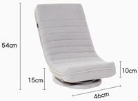 Sofá perezoso Teddy Fleece Silla giratoria Salón Balcón Salón Silla de lectura Silla De Luna Sofá individual