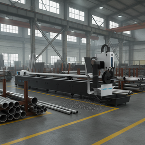 เครื่องตัดไฟเบอร์เลเซอร์ LM6012TA 1500W สำหรับตัดท่อกลมและเหลี่ยม ขนาดสูงสุด 120 มม. ความแม่นยำ ±0.03 มม. - Product Image 1