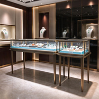 Meubles de présentation pour bijouterie commerciale, vitrine de présentation de bijoux, meuble d'exposition pour bijouterie