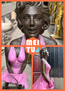 Escultura de Bronce de <span class=keywords><strong>Marilyn</strong></span> <span class=keywords><strong>Monroe</strong></span>, Estatua de Bronce de Tamaño Real para Decoración de Exteriores - Product Image 3