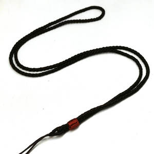 Collana con Corda Spessa 3,5 mm, Fai-da-Te, Semplice, Artigianale, in Poliammide Intrecciata, con Ciondolo in Agata e Cristallo, Gioielli in Argento - Product Image 5