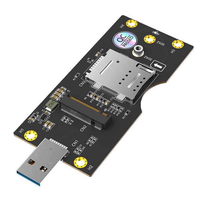 NGFF(M.2) to USB 3.0 Adapter with SIM 8pin Card Slot for 3G/4G/5G Module