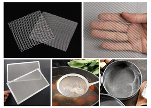 Chất Lượng Cao 304 316 Thép Không Gỉ Dệt Dây Lưới 20/40/60/80/100/150/200/300/400 <span class=keywords><strong>Micron</strong></span> Sàng Đồng Bằng Dệt Cắt Hàn - Product Image 6