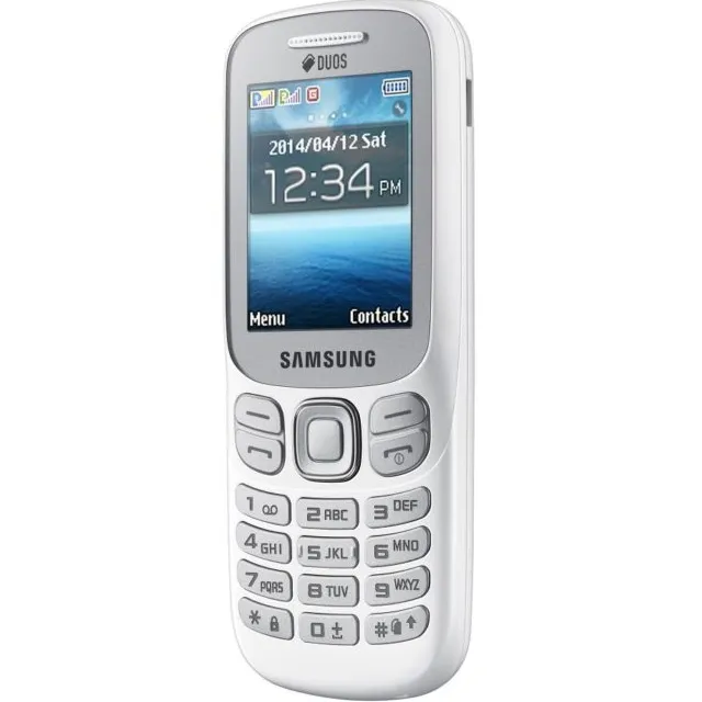 Ponsel bekas SAMSUNG B312E, versi 2014, keyboard kartu sim ganda 2g bekas, ponsel fitur bar asli murah