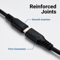 Cable de Extensión USB C Macho a Hembra con Diseño Anti-doblez y Alivio de Tensión por Moldeo por Inyección Integrado, Control de Calidad Estricto Personalizado