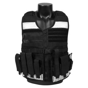 เสื้อกั๊กสะท้อนแสงความปลอดภัยสูง ระบบ MOLLE อุปกรณ์รักษาความปลอดภัยกลางแจ้ง เสื้อกั๊กยุทธวิธีสำหรับปฏิบัติการกลางคืน - Product Image 6