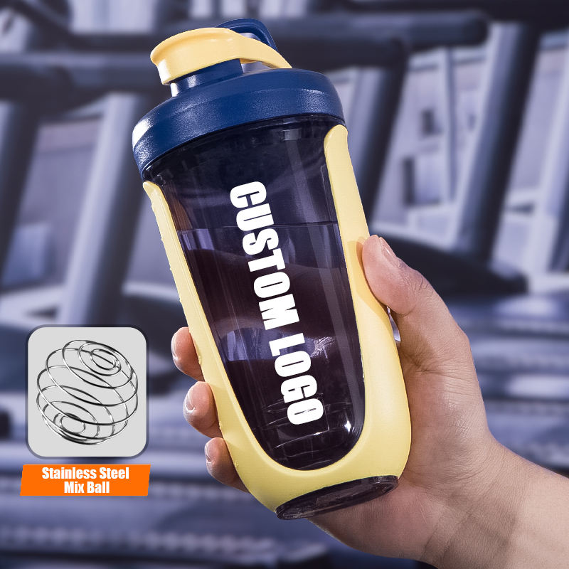 ขวดปั่น PP ขนาด600มล.-สีเหลือง