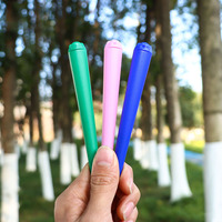 Vente en gros de tubes coniques en plastique transparent résistant aux enfants pour cigarettes, tubes à rouler pour cigares, pré-remplis, 122 mm, avec bouchon à pression