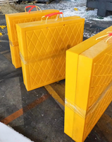 Plaque de support composite en plastique HDPE pour grue, type Dunnage