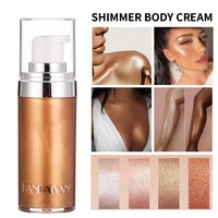 Surligneur liquide pour le corps complet éclaircissant Fine Sparkle Huile améliorant la peau Surligneurs de crème liquide pour le visage de plage