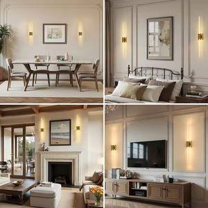 Juego de 2 apliques de pared recargables clásicos Jpungsun, luces de pared inalámbricas con pilas para dormitorio, lámparas de pared modernas - Product Image 2