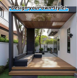 Pérgola Moderna de Aluminio con Techo de Lamas para Jardín y Exterior, 3x3, 3x4, 4x3, 4x4, 4x5, 4x6, 6x3m - Product Image 2