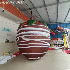 Modelos de chocolate y caramelo de fresa inflables personalizados con mini ventilador en la azotea para la promoción del stand - Product Image 6