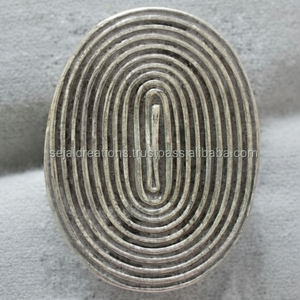 925 Sterling <b>Silver</b> round Stripe Design <b>Ring</b> for Weddings Gifts Engagements - Product Image 1