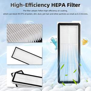 Roborock Qrevo S/Qrevo <span class=keywords><strong>Plus</strong></span>/Qrevo <span class=keywords><strong>Pro</strong></span> Robot Aspirateur <span class=keywords><strong>2</strong></span> Brosses Principales 4 Lingettes de Nettoyage 6 Brosses Latérales 4 Filtres HEPA 6 Sacs à Poussière 1 Voiture - Product Image 5