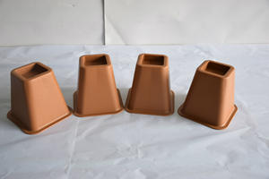 6-inch gỗ hạt nhựa đồ nội thất chân Chiều cao tăng bảng Tủ <span class=keywords><strong>sofa</strong></span> thảm cho hộ gia đình sử dụng - Product Image 2