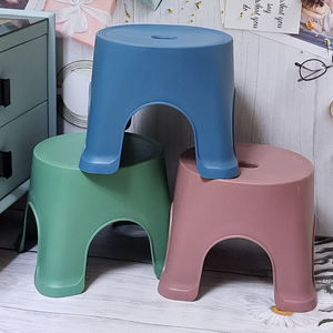 Thickened <b>Plastic</b> Kids <b>Stool</b> 26x23x24 Cm PP Material For Children Bathroom Shower Use - Product Image 2
