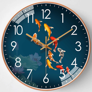 Reloj de Pared Moderno con Diseño de Paisaje para Sala de Estar, Mecanismo de Reloj - Product Image 5