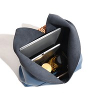 Sac fourre-tout de luxe moderne en cuir véritable pour femme, style porté main et épaule, grande capacité, nouveau design minimaliste