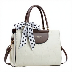Women's Casual Cross Body PU Handbag with Zipper Closure New Design Durable Tote with Polyester Lining 30x15x20cm Capacity - Product Image 1
