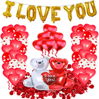 12 pouces coeur ballons en latex mariage saint valentin rouge blanc amour feuille ours ballons décorations de fête