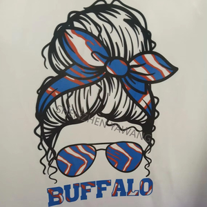 MOQ 1 pz Adesivi in vinile personalizzati DTF per trasferimento a caldo su magliette, per il giorno dello sport, adesivi in vinile personalizzati <span class=keywords><strong>Buffa</strong></span> fai da te - Product Image 2