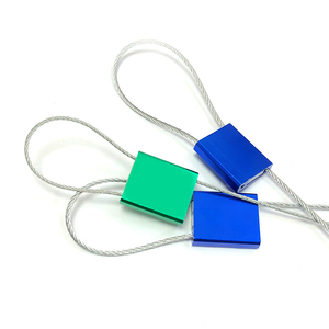 Cao an ninh Cáp container seal khóa với mã vạch nhôm hợp kim đầu mạ kẽm dây thép Cáp seal khóa - Product Image 5