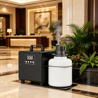 Diffuseur de parfum sans eau commercial central et autonome de 2000 ml, nébuliseur à deux fluides avec minuterie mécanique pour hall d'hôtel et bureau