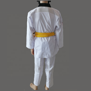 Uniforme de Taekwondo <span class=keywords><strong>Dobok</strong></span> <span class=keywords><strong>FIGHTER</strong></span> de Tela Ligera de Poliéster de Alta Calidad - Product Image 4