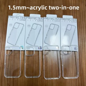 2026อุปกรณ์เสริมโทรศัพท์มือถือแบบ2 in 1ฝาหลัง TPU อะคริลิคแข็งสำหรับ iPhone 11 12 13 <span class=keywords><strong>14</strong></span> 15 16 17 PRO MAX <span class=keywords><strong>เคส</strong></span>ใส - Product Image 1