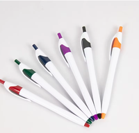 Stylo bille personnalisé noir à séchage rapide, style lance, petit format gourde, avec impression sur mesure