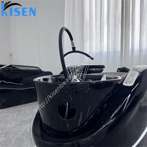 Fauteuil de massage électrique professionnel Kisen pour salon de coiffure, avec fonction shiatsu intégral et bac à shampoing - Product Image 5