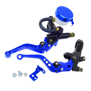 Maître-cylindre de frein hydraulique pour moto Motubike, levier d'embrayage réglable, ensemble universel en alliage d'aluminium rouge - Product Image 2