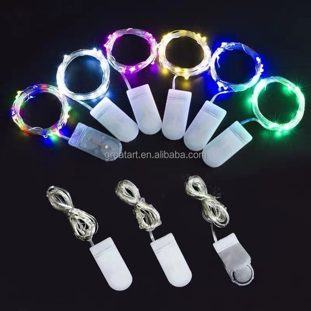 Mini 1CR2032 Battery-Operated LED Light Push Button Christmas Toy Flashing Holiday Lighting