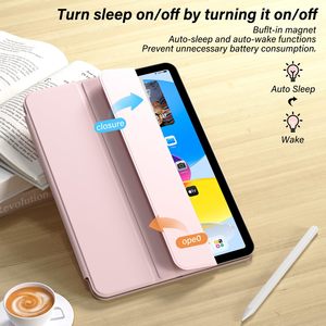 2024/2025 iPad không khí 11 10.9 da bảo vệ trường hợp với chống sốc chống bụi chức năng ánh sáng mỏng ba lần Bìa - Product Image 5