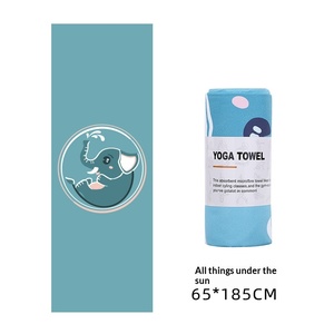Serviette de <span class=keywords><strong>yoga</strong></span> imprimée avec logo personnalisé, antidérapante et absorbante, forme rectangulaire, longueur 183 cm - Product Image 2
