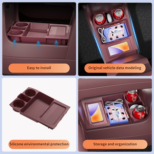 Caja de almacenamiento inferior para consola central, organizador de plástico con 4-7 compartimentos, diseño moderno, fácil de limpiar, resistente a los arañazos para NIO ES9 - Product Image 4