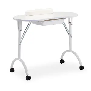 Stil tırnak salonu mobilyası istasyonu manikür masası taşınabilir basit üst tırnak masa