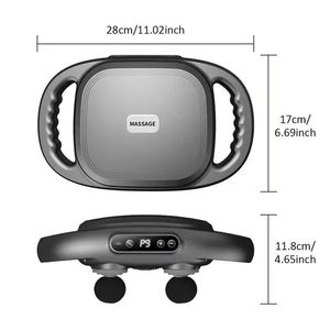 Pistola de 6 cabezales de masaje, masajeador muscular corporal de impacto de pulso de tejido profundo, martillo de masaje muscular potente - Product Image 3