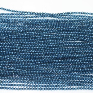 Cuentas Redondas Microfacetadas de Topacio Azul Londres Natural de 2 mm AAA para Collar, Compre Ahora al por Mayor Directamente del Fabricante - Product Image 3