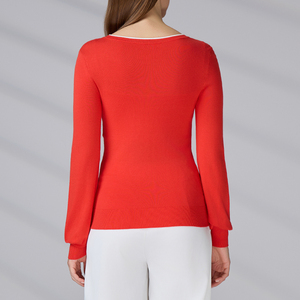 Sweater Manufacturer Custom Ladies Long‑Sleeve Knit <b>Jumper</b> Lightweight Winter Casual Women’s Long Sleeve Knit <b>Pullover</b> Top - Product Image 6