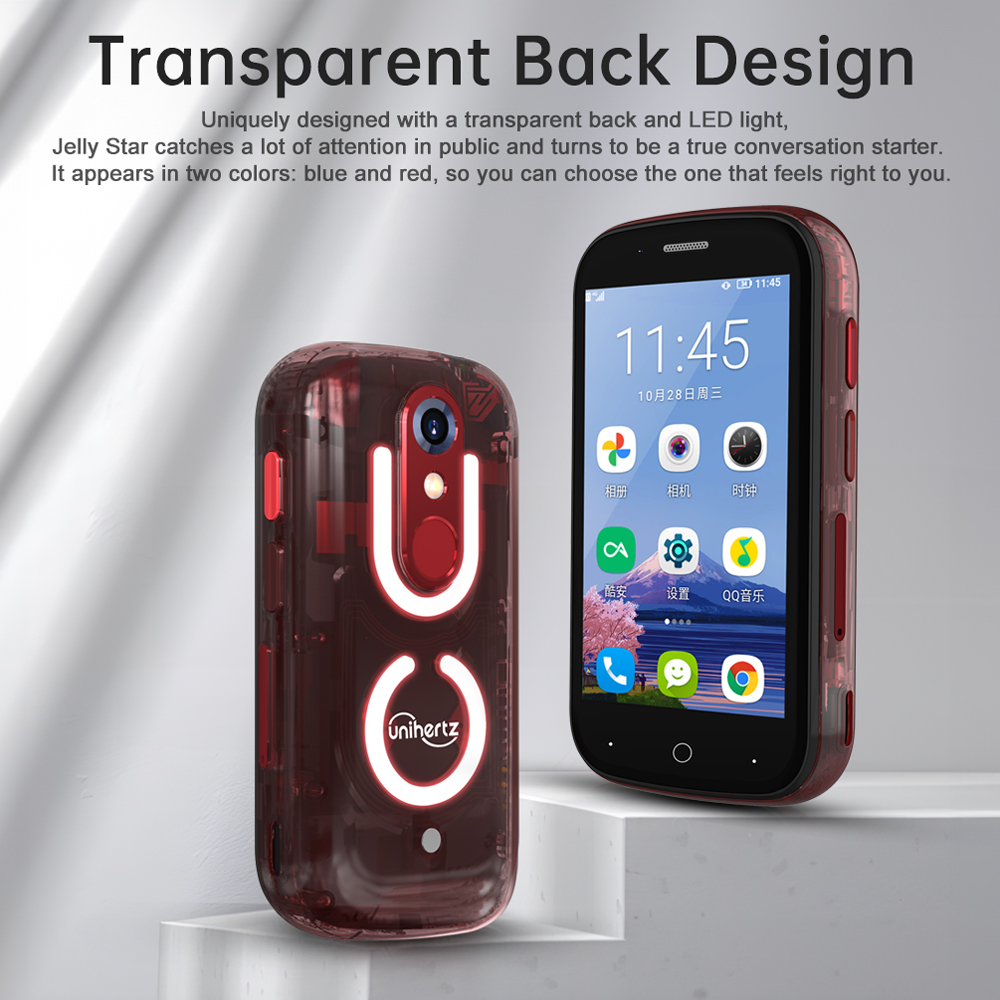 Jelly Unihertz Star - Smartphone Android 0 1 Smallest Mini Light