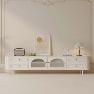 <b>Wall</b> <b>TV</b> Cabinet Suspended LED Wood Modern Luxury Design for Living Room with Portable <b>TV</b> <b>Stand</b> Apartment-Friendly - Product Image 5