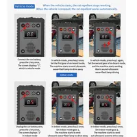 Répulsif Électronique Portable pour Voiture Anti-Nuisibles à LED Stroboscopique, Technologie Ultrasonique Silencieuse, Haute Puissance, USB, Contrôle des Animaux d'Intérieur