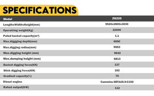 Excavatrice sur chenilles lourde de 22 tonnes - Product Image 6